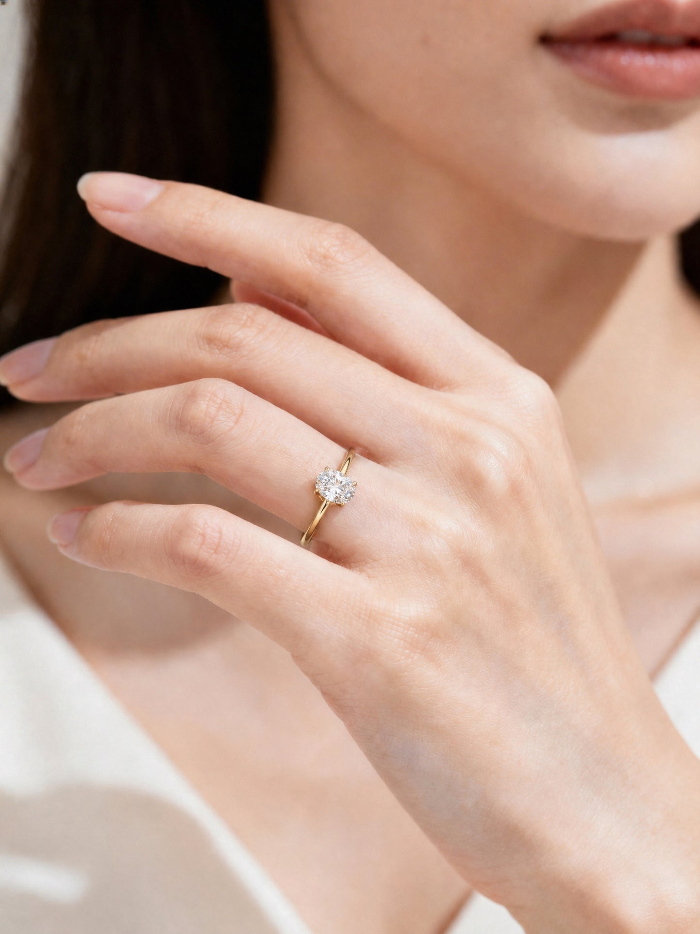 Oval Lab Diamond Solitaire