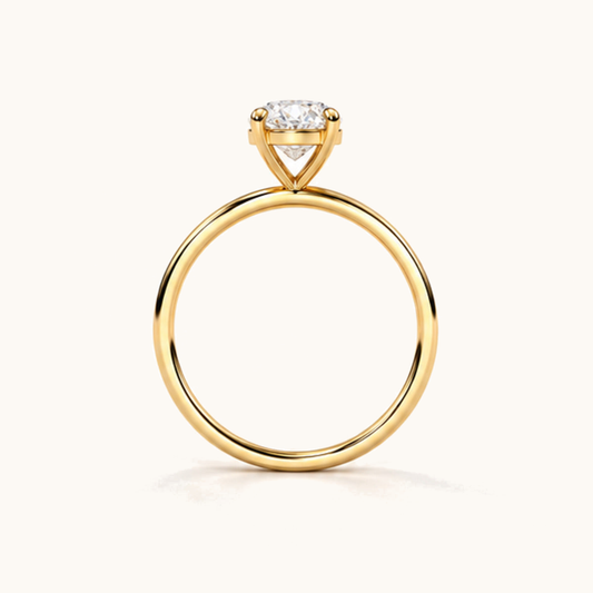 Oval Solitaire Ring