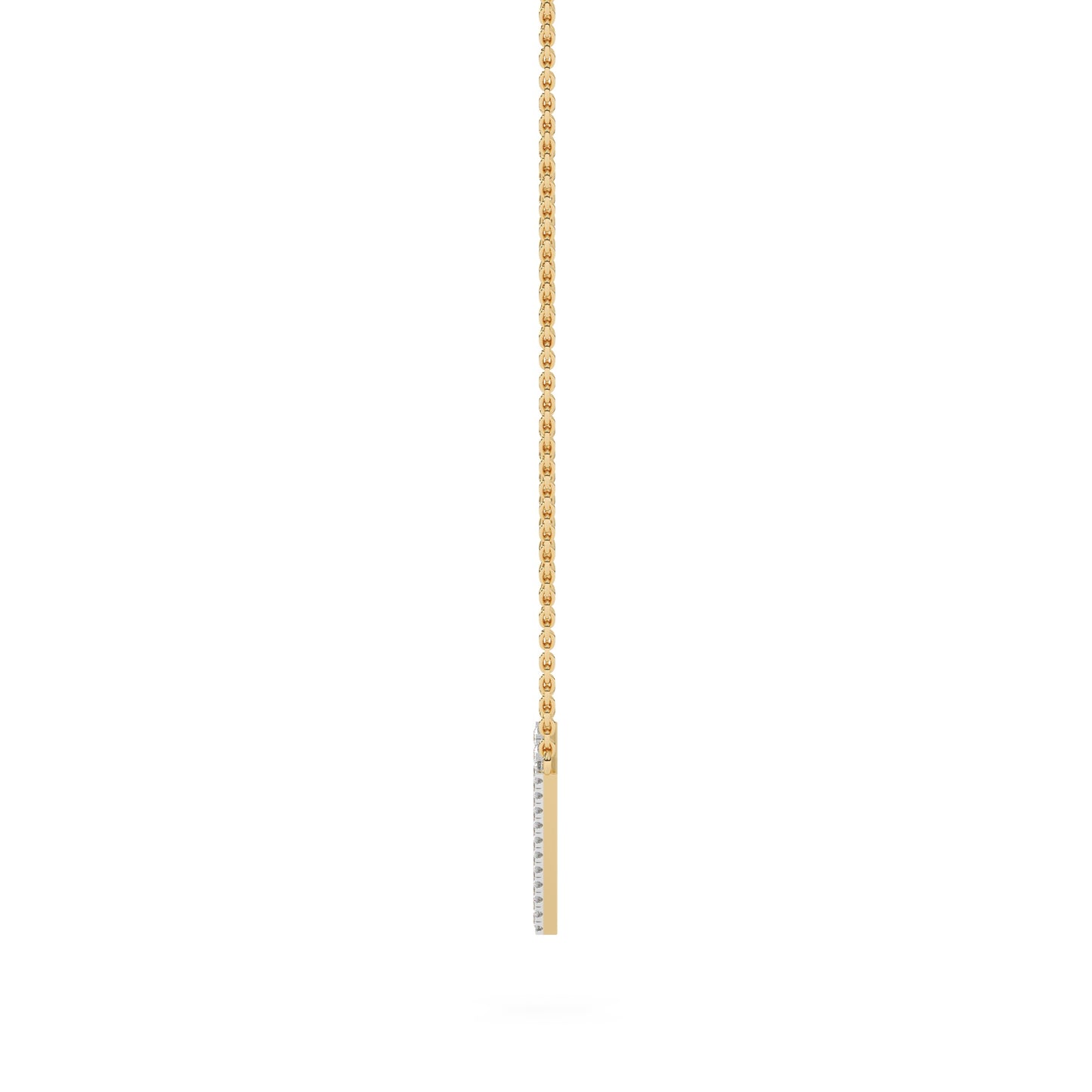 V Shape Diamond Pendant