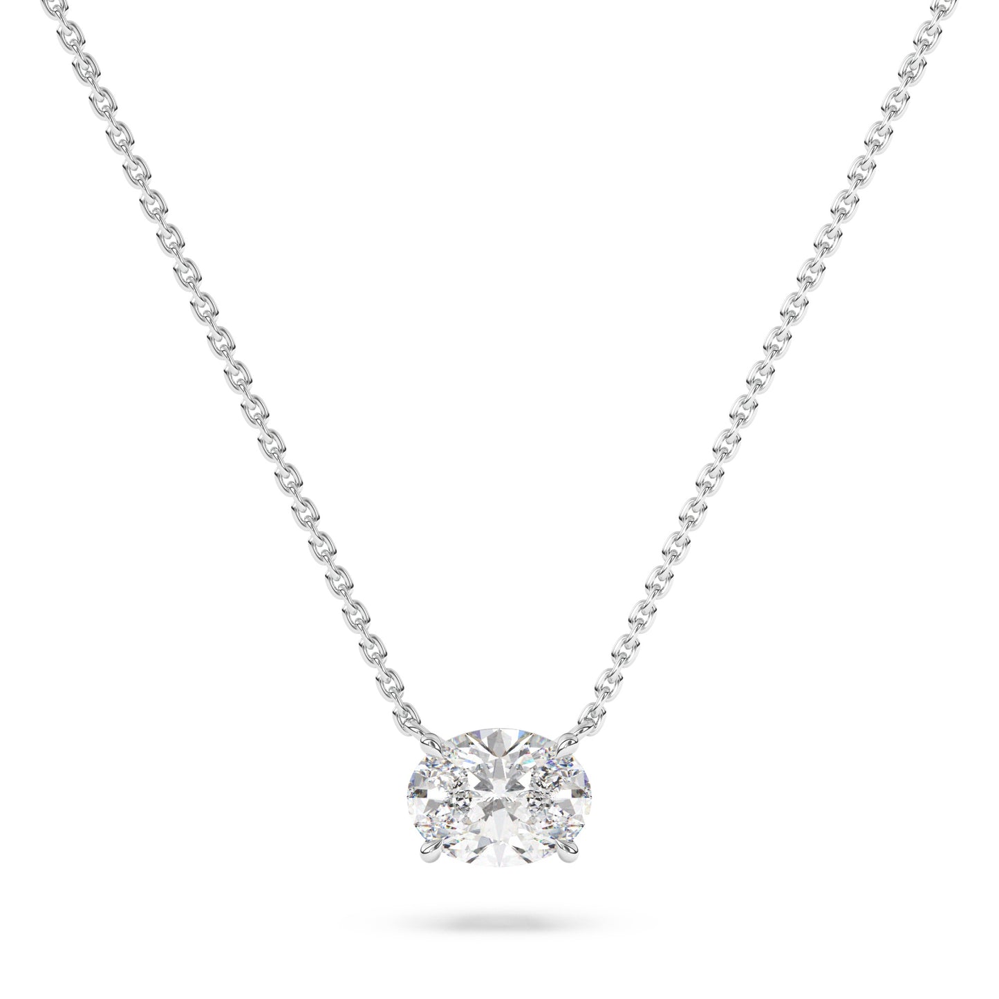 Oval Lab Diamond Pendant