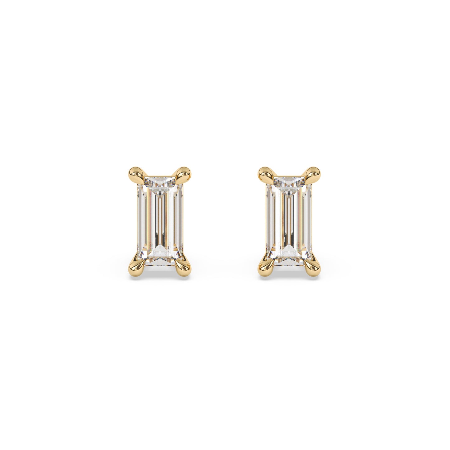Baguette Lab Diamond Earrings