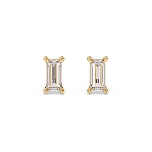Baguette Lab Diamond Earrings