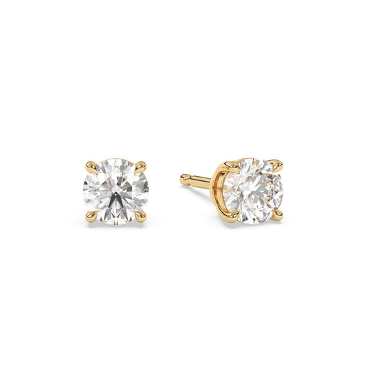 Round Brilliant Diamond Earrings
