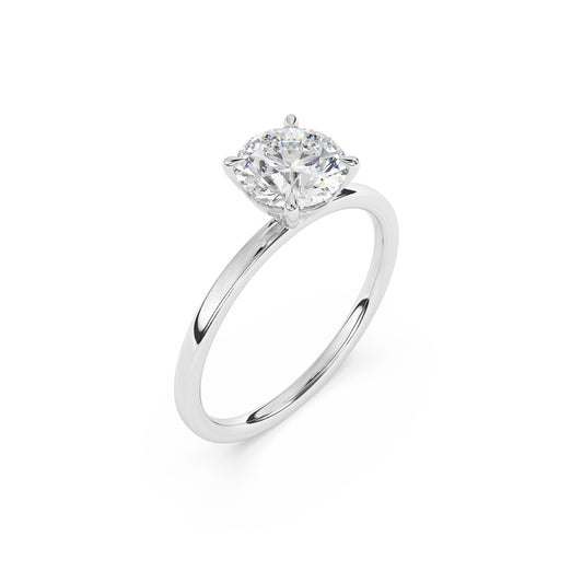 Round Brilliant Lab Diamond Solitaire