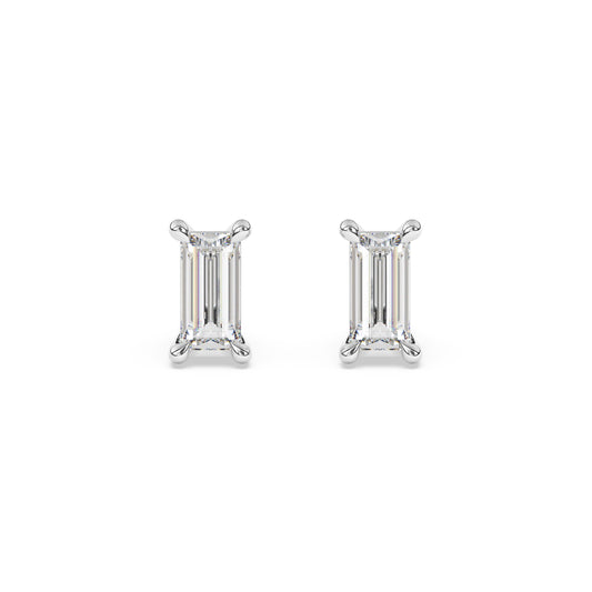Baguette Lab Diamond Earrings
