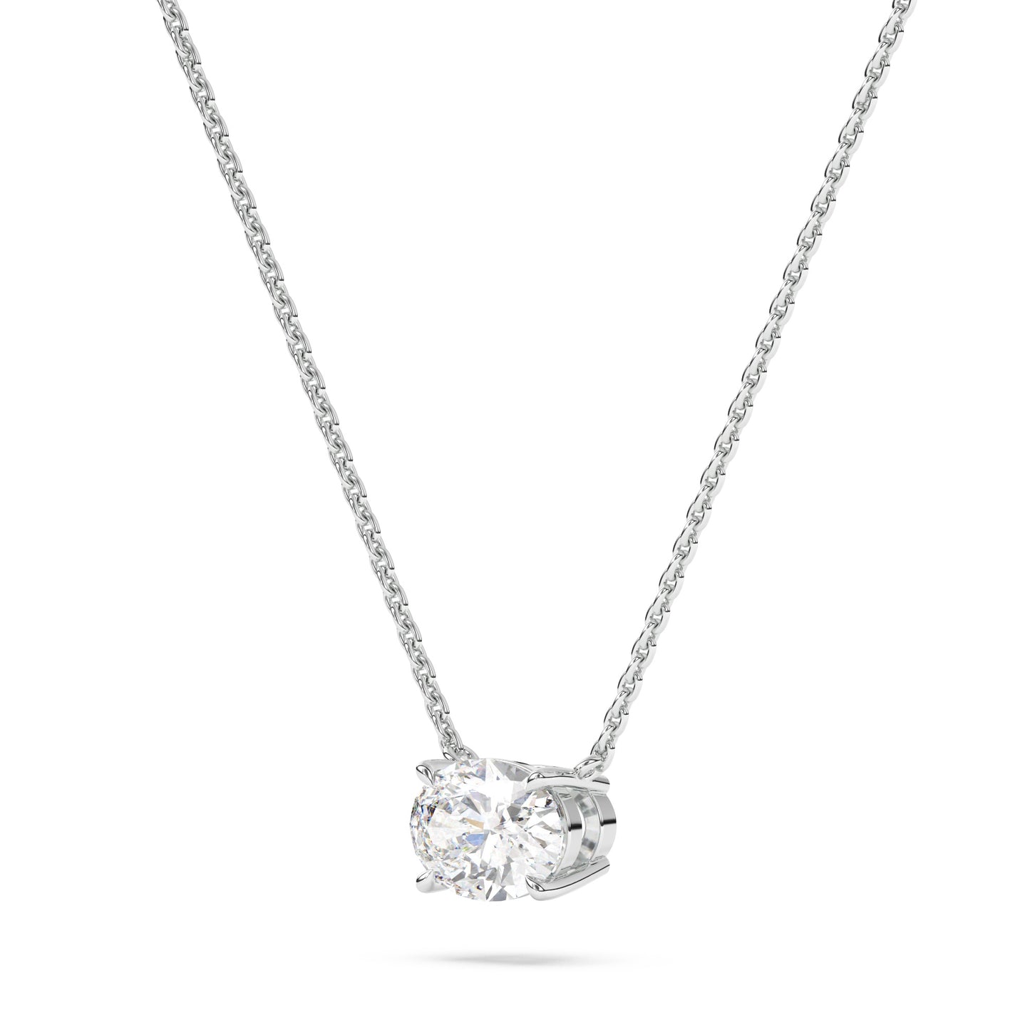Oval Lab Diamond Pendant