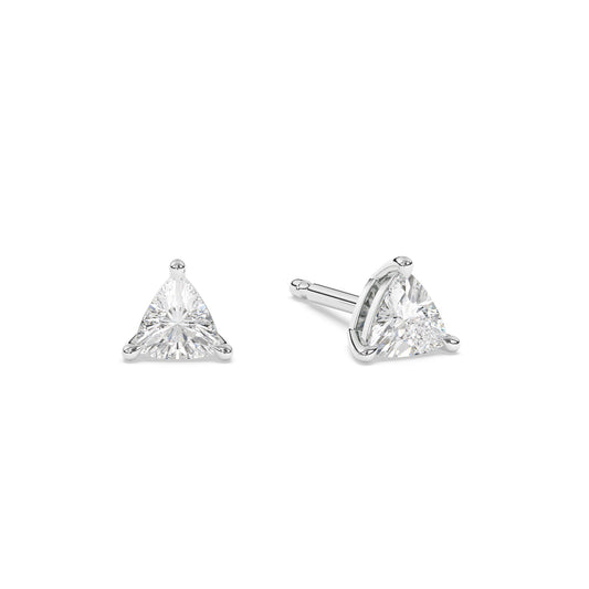 Trillion Lab Diamond Earrings