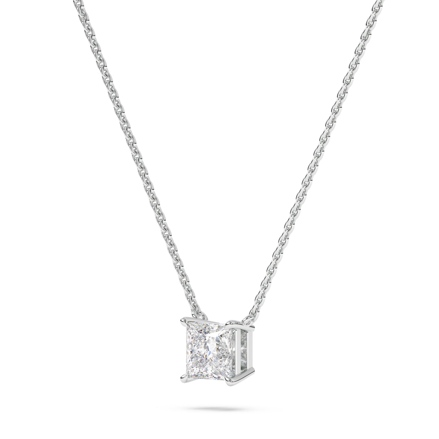 Princess Lab Diamond Pendant