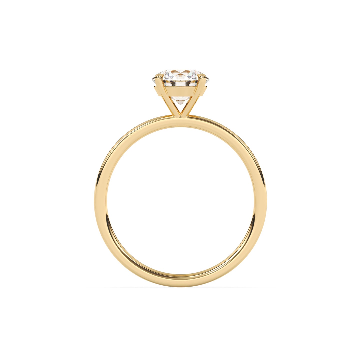 Round Brilliant Lab Diamond Solitaire