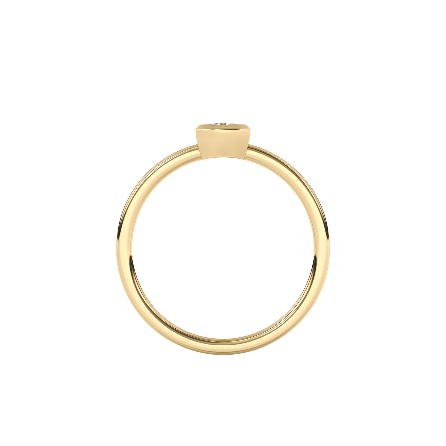 Trillion Lab Diamond Pinky Ring