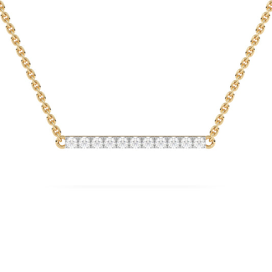 Gold Bar Diamond Pendant