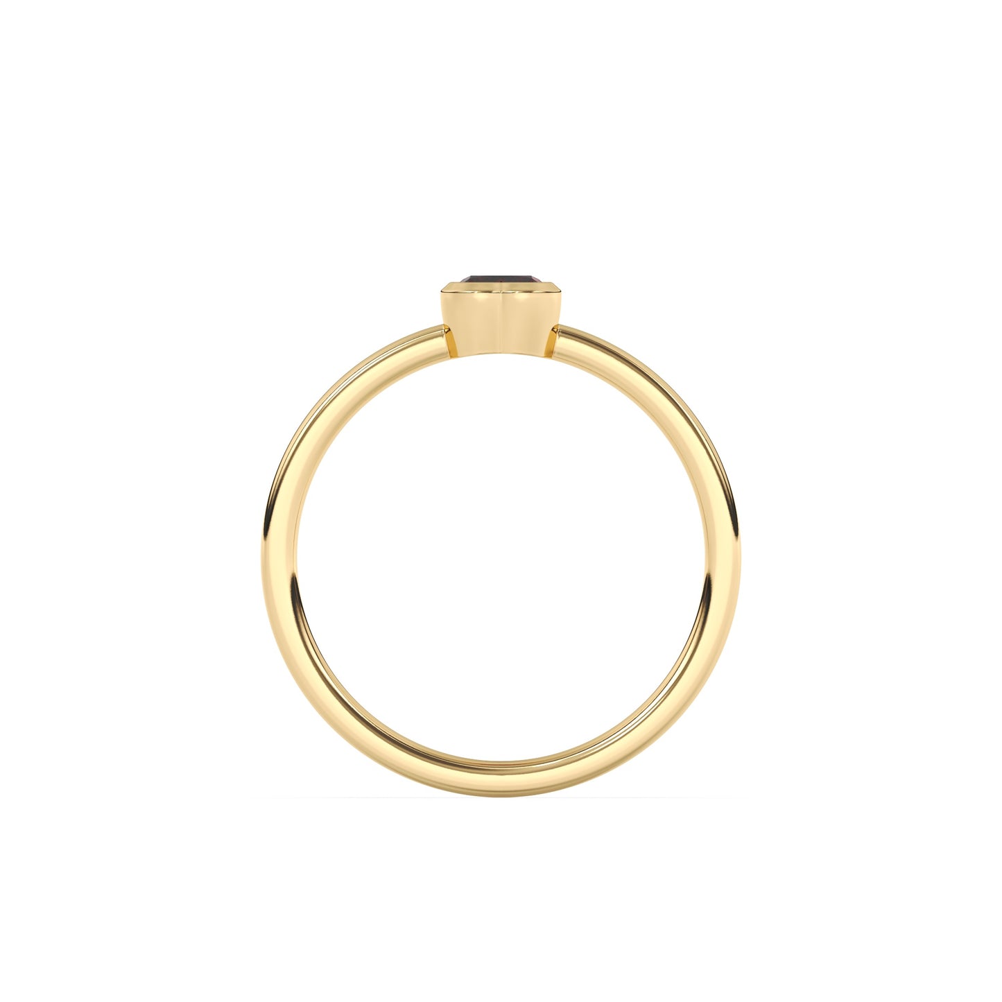 Heart Shape Ruby Pinky Ring