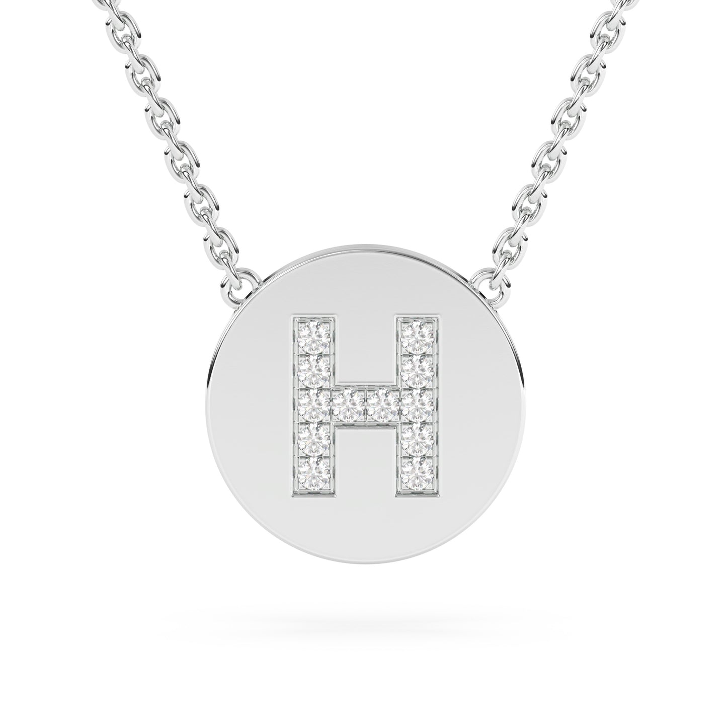 Lab Diamond Letter Pendant