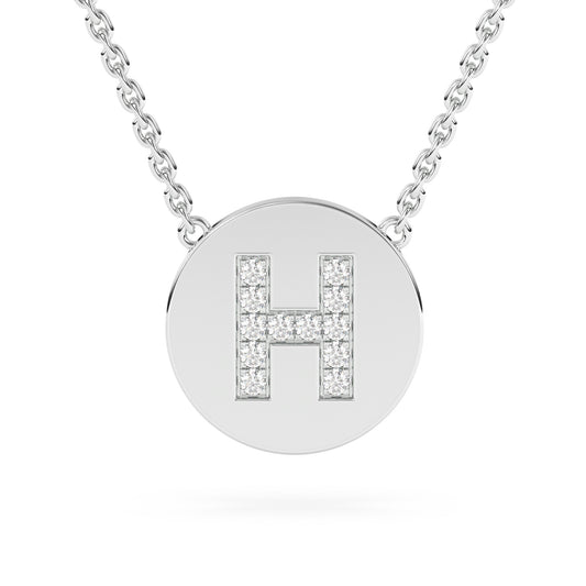 Lab Diamond Letter Pendant