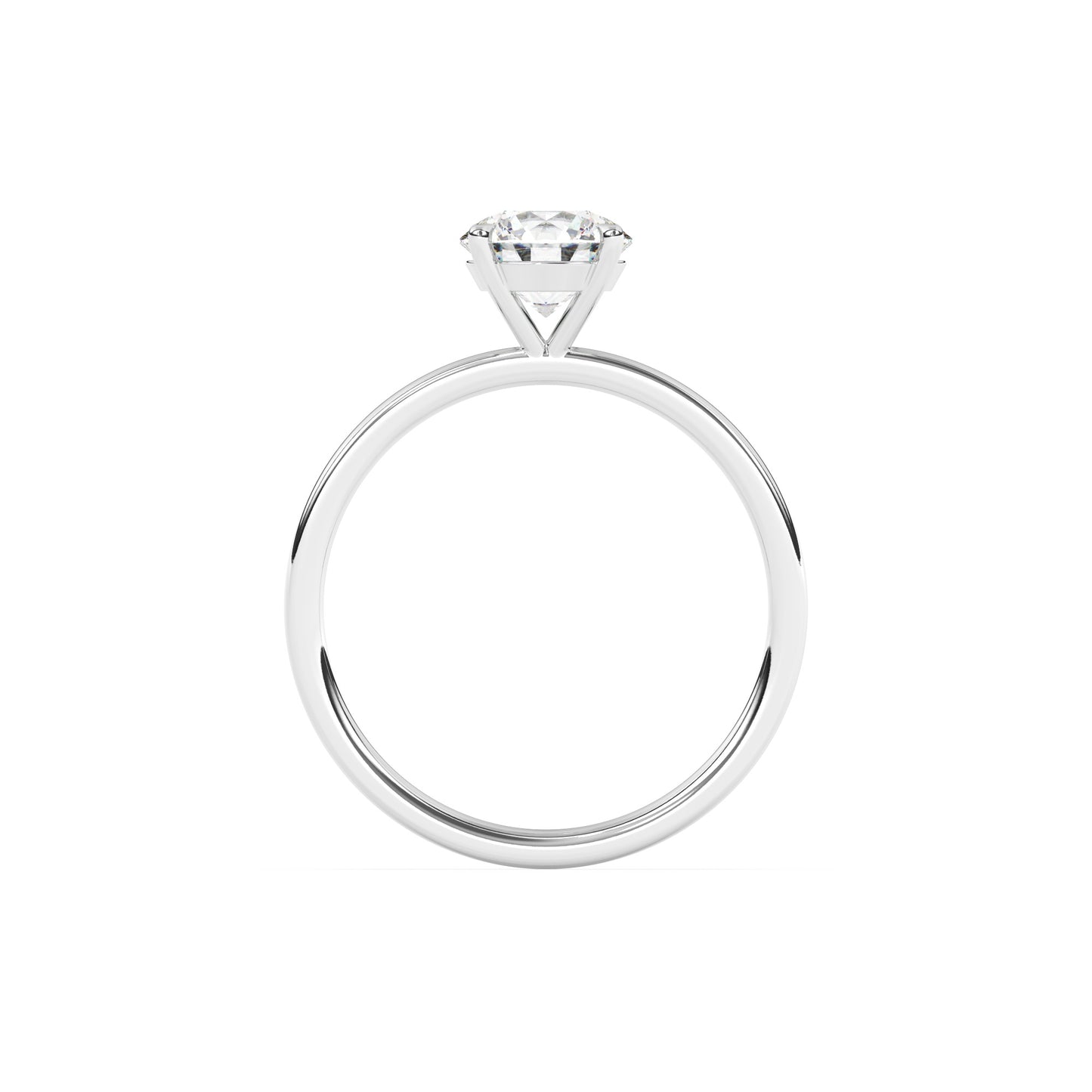 Round Brilliant Lab Diamond Solitaire