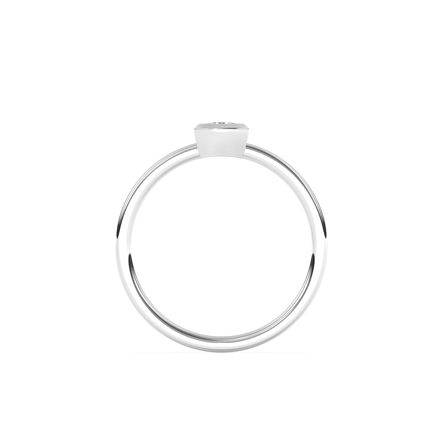 Trillion Lab Diamond Pinky Ring