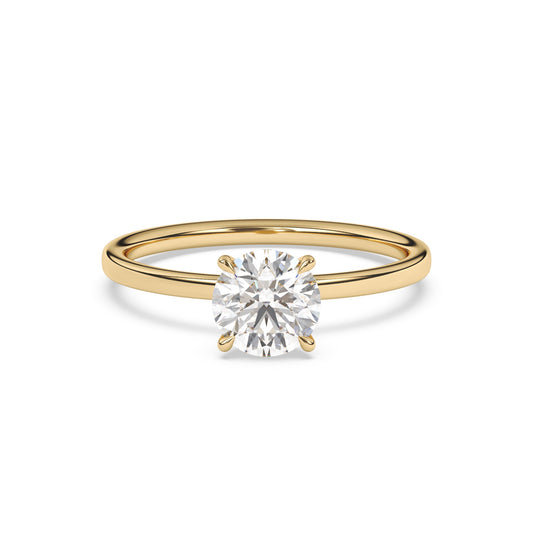 Round Brilliant Lab Diamond Solitaire