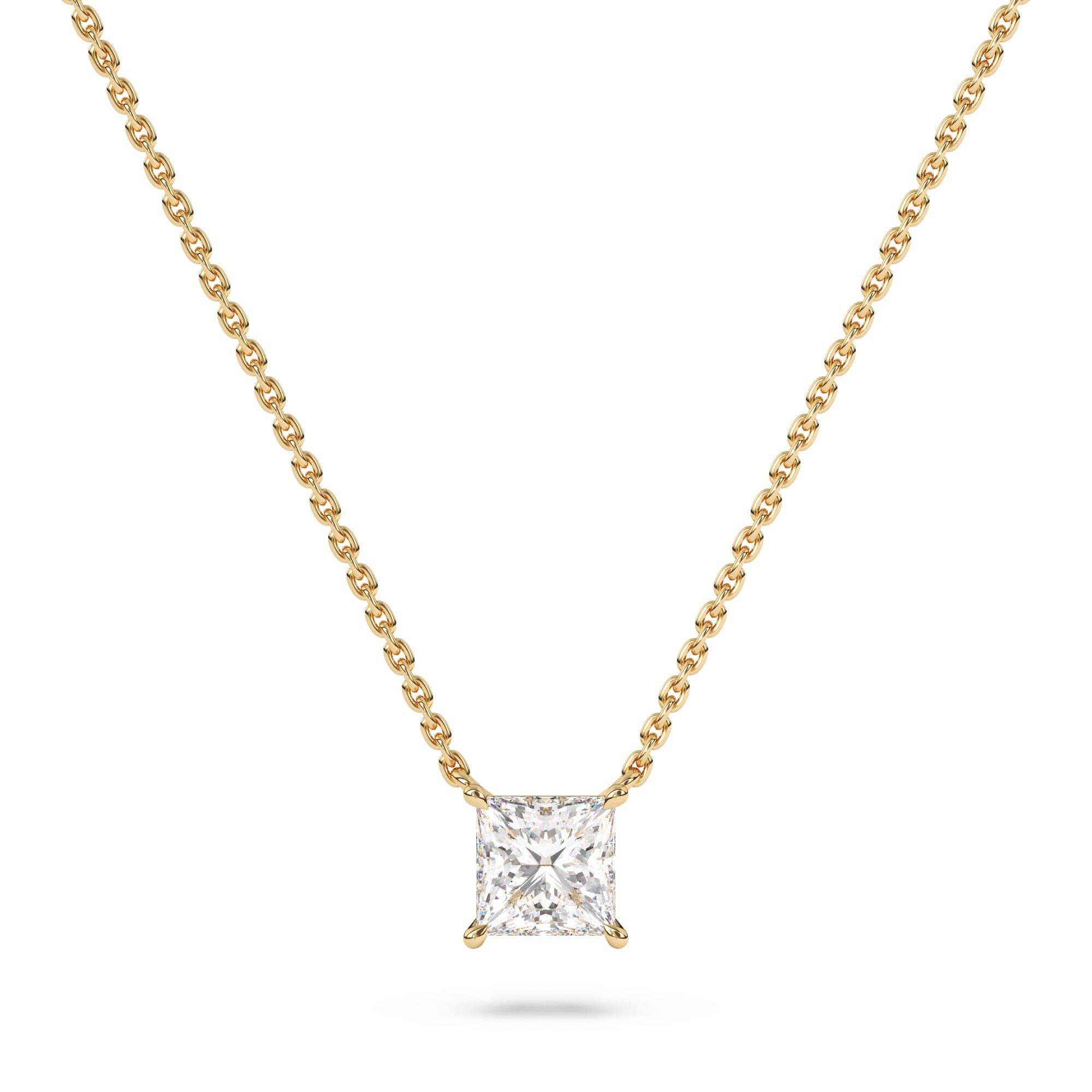 Princess on sale diamond necklace