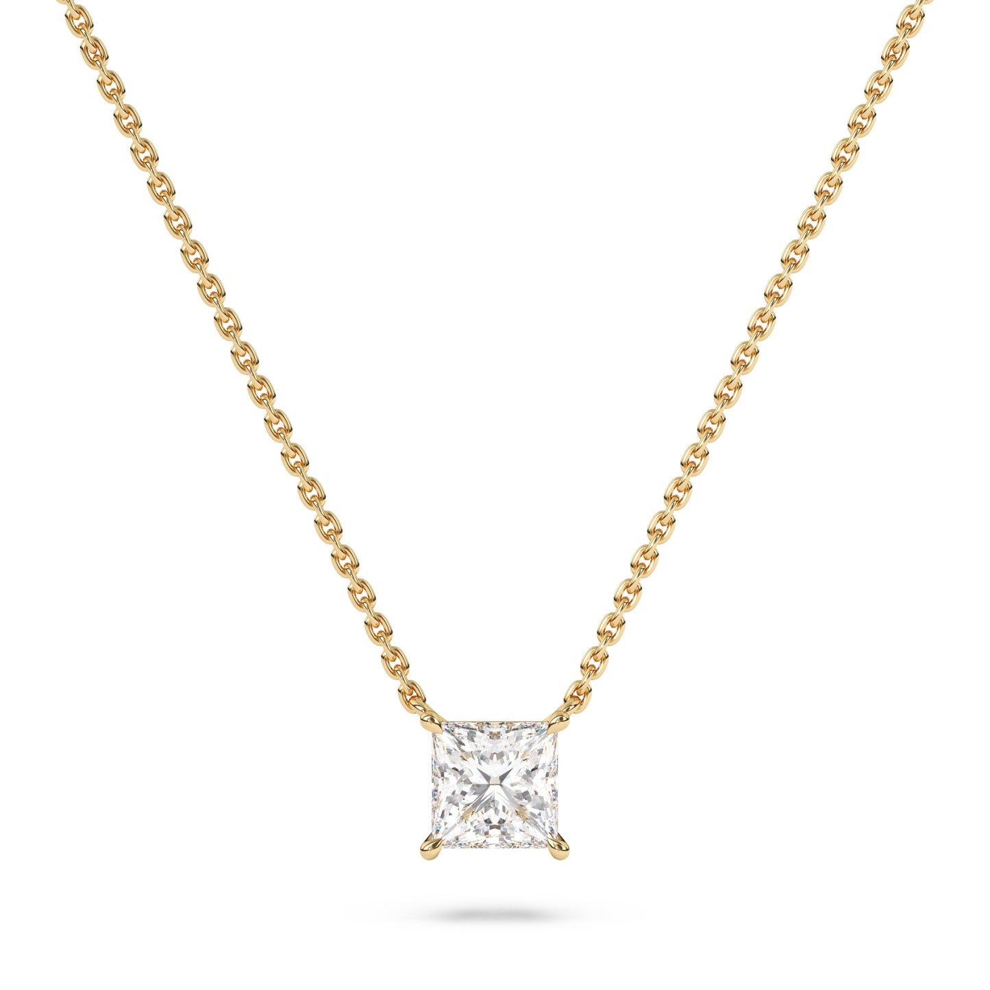 Princess Lab Diamond Pendant