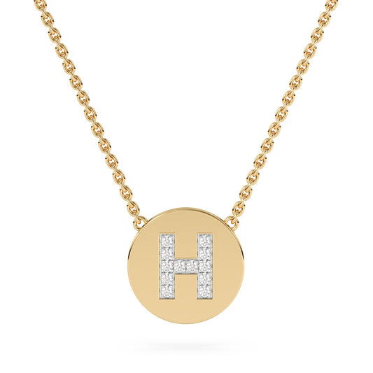 Lab Diamond Letter Pendant