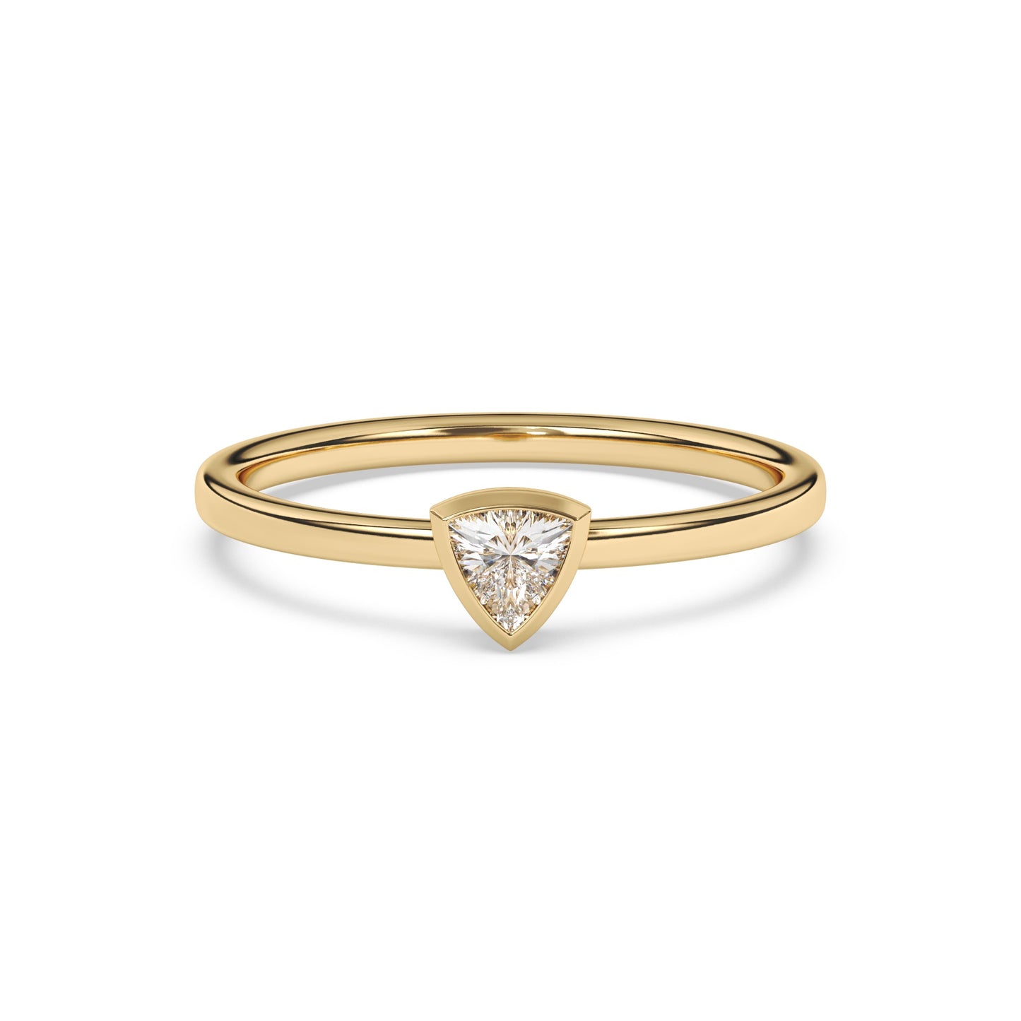 Trillion Lab Diamond Pinky Ring