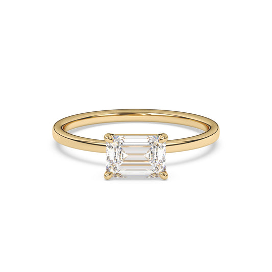 Emerald Landscape Lab Diamond Solitaire