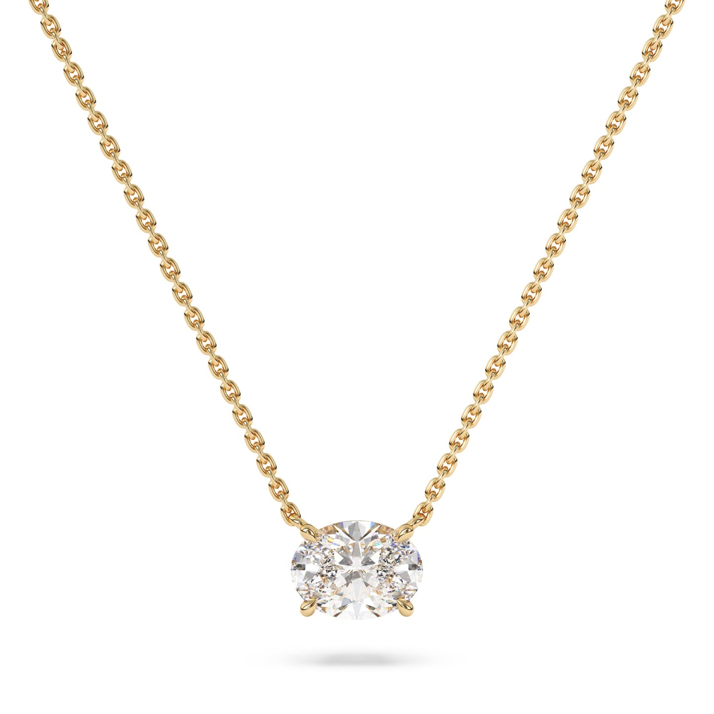 Oval Lab Diamond Pendant