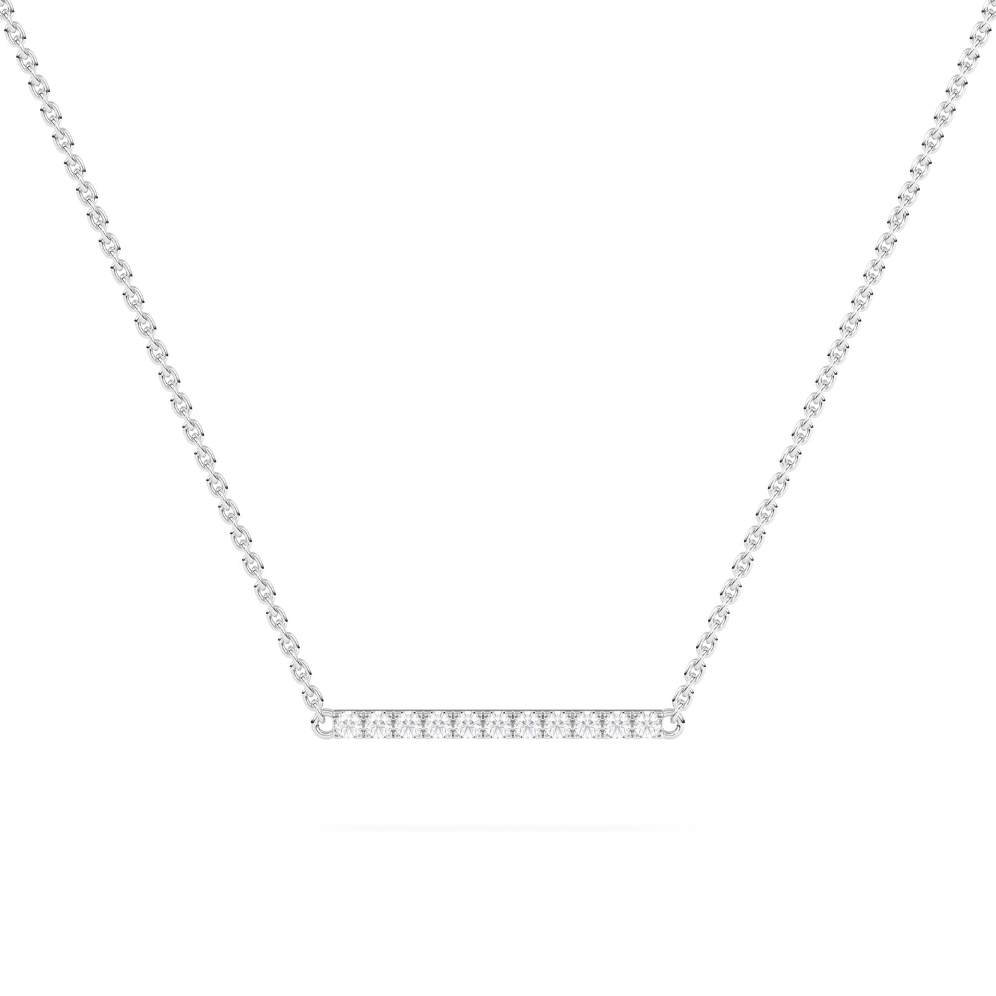 Gold Bar Diamond Pendant