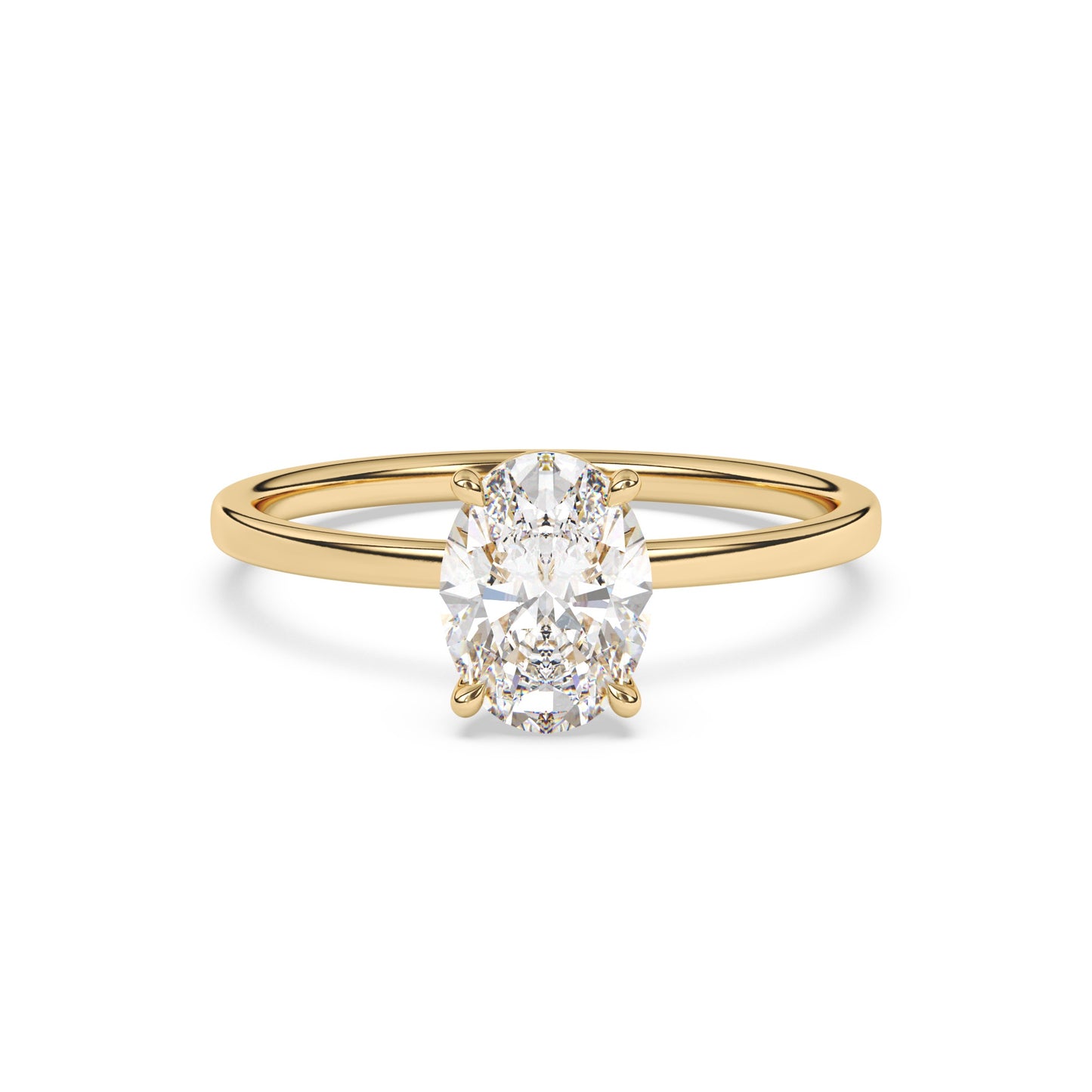 Oval Lab Diamond Solitaire