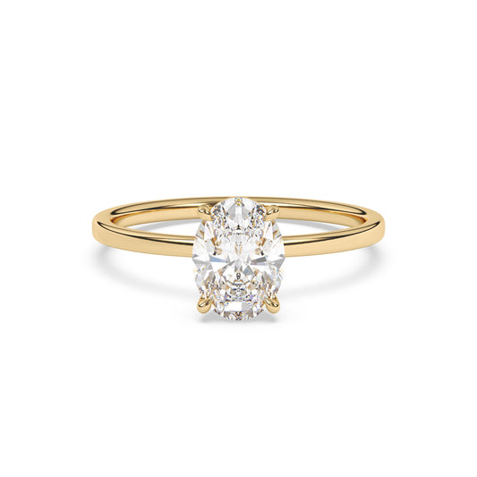Oval Lab Diamond Solitaire