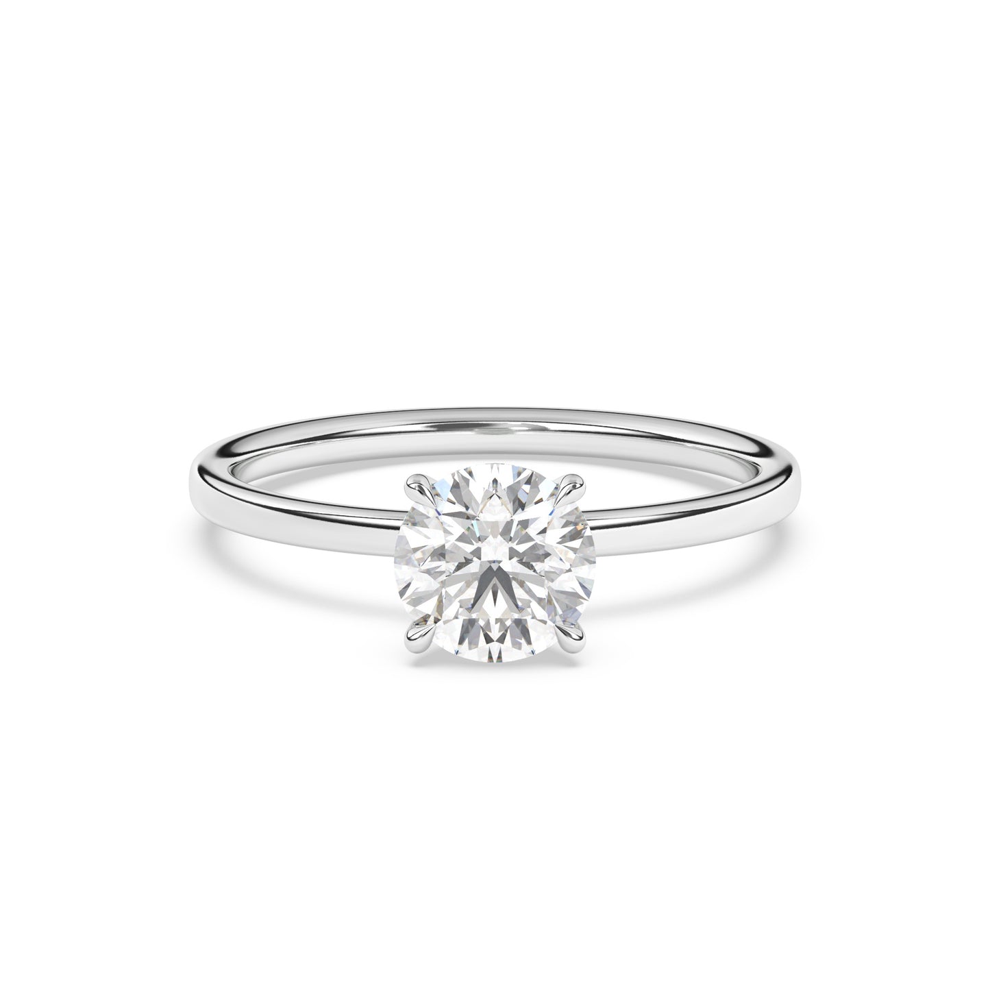 Round Brilliant Lab Diamond Solitaire