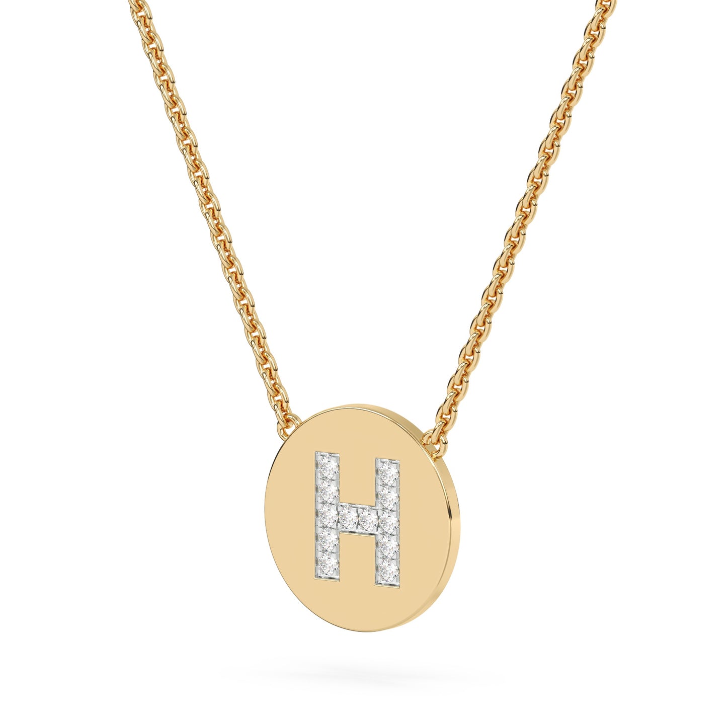 Lab Diamond Letter Pendant