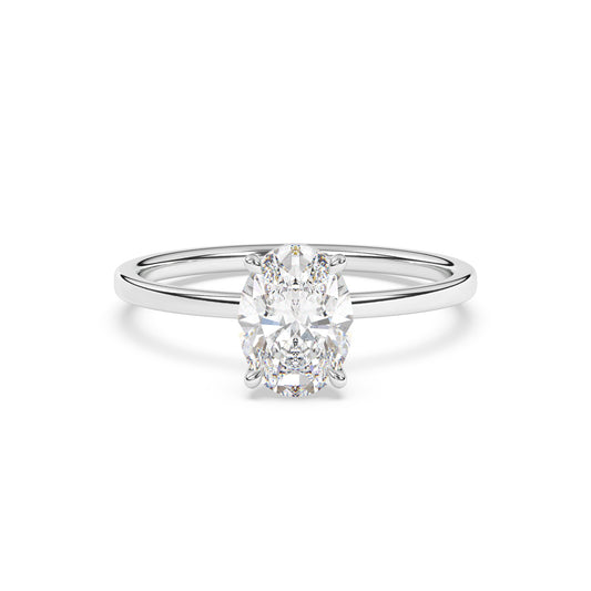 Oval Lab Diamond Solitaire