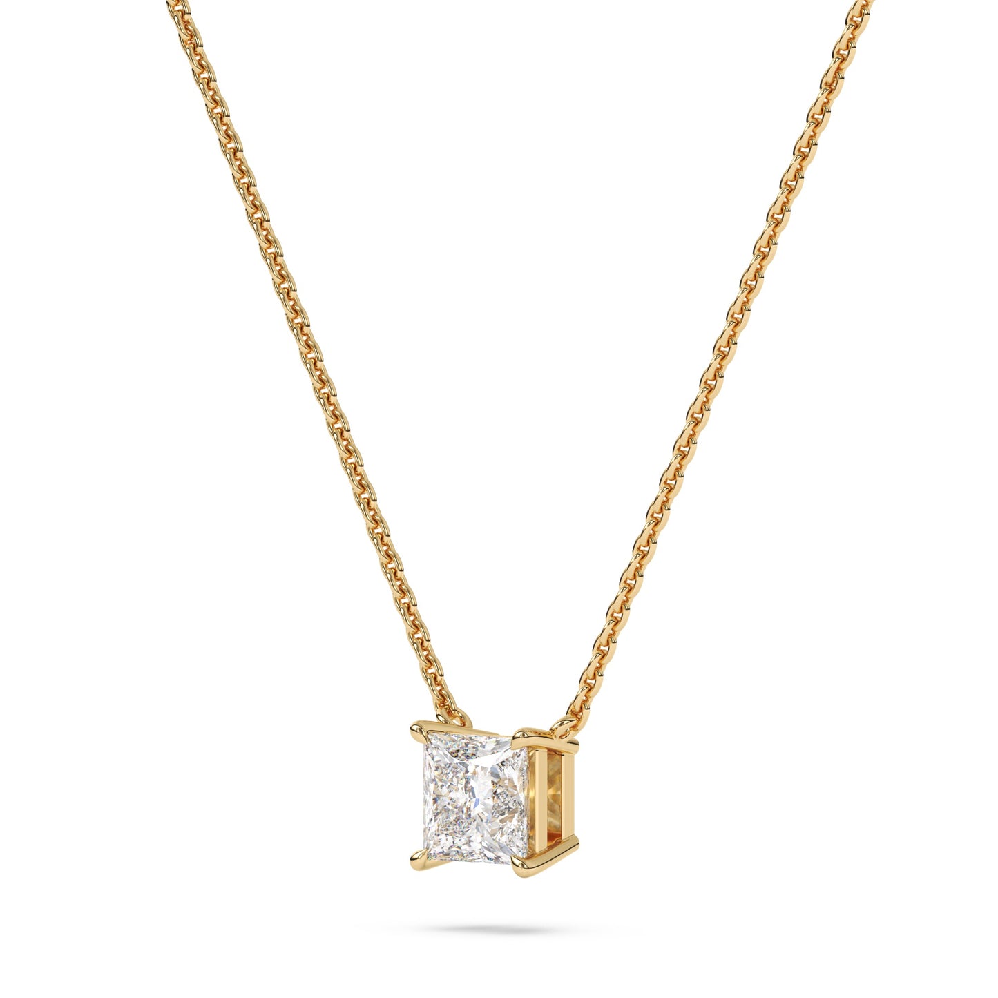 Princess Lab Diamond Pendant
