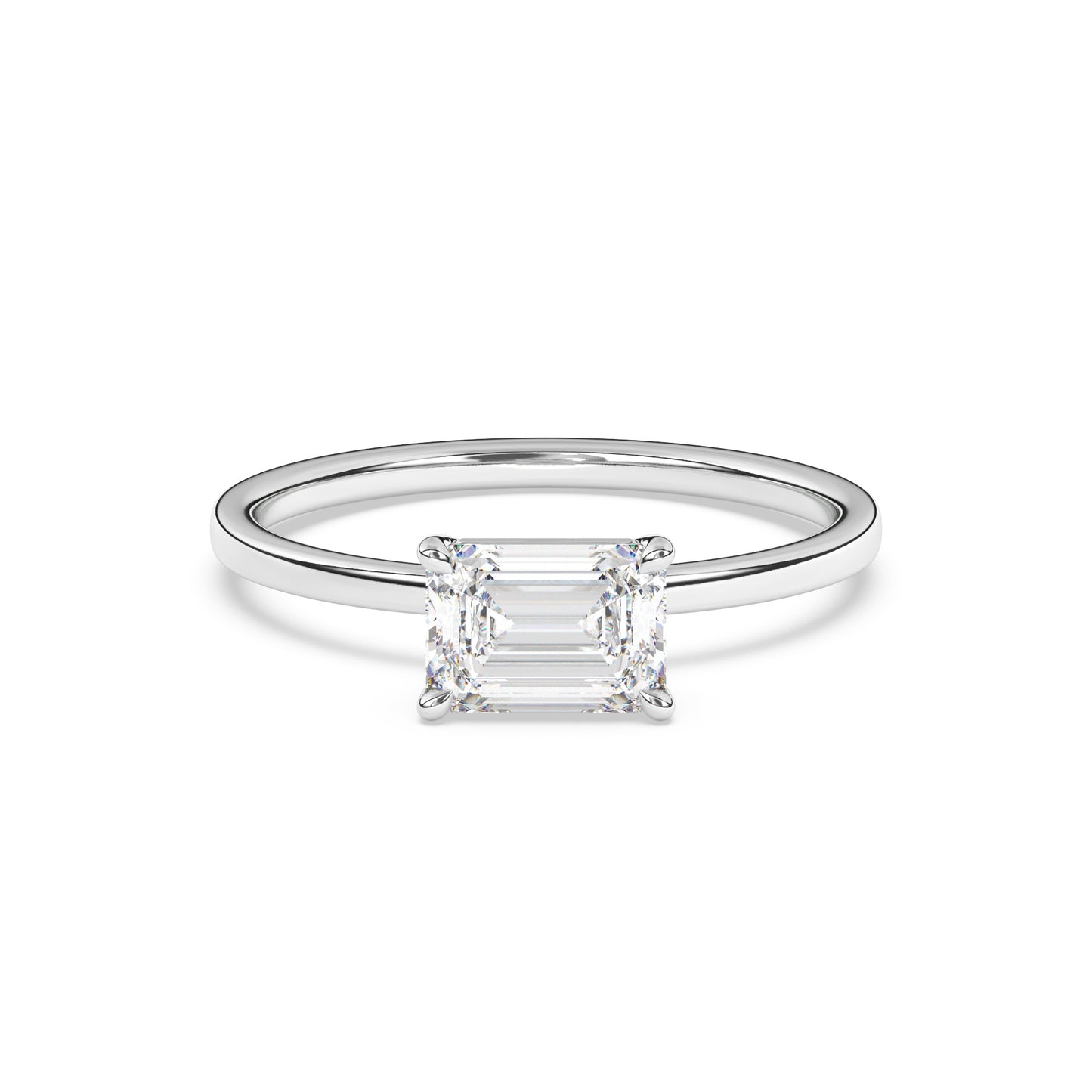 Emerald Landscape Lab Diamond Solitaire