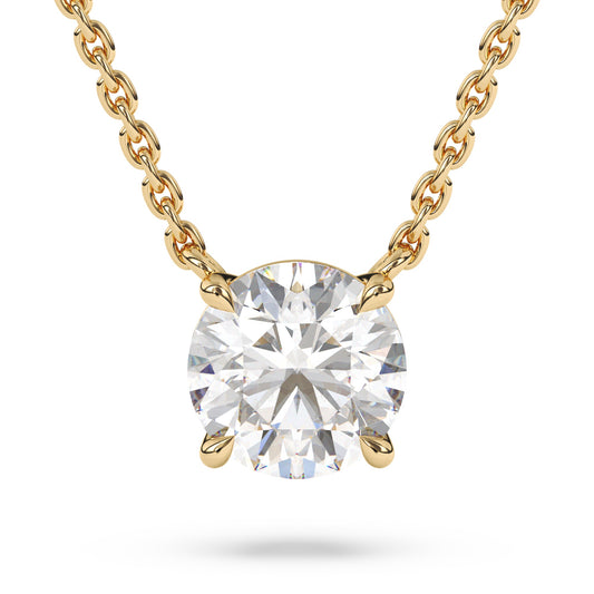 Round Brilliant Lab Diamond Pendant