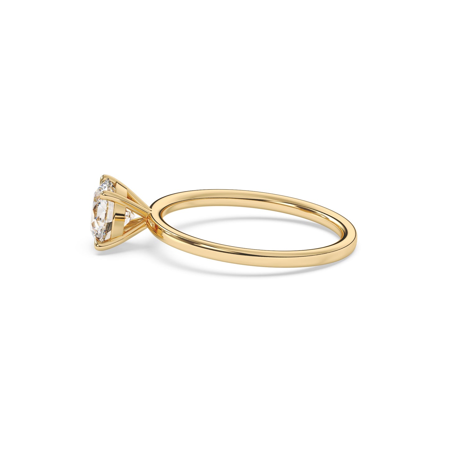 Round Brilliant Lab Diamond Solitaire