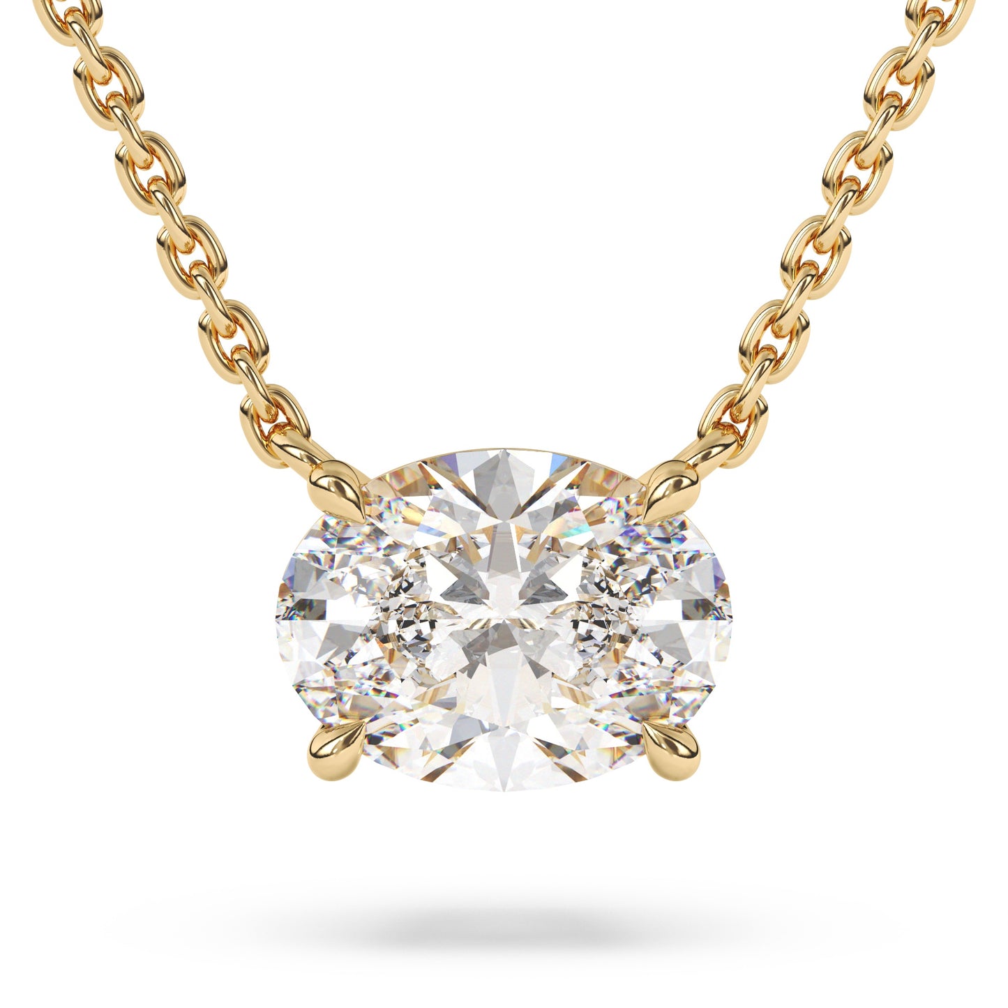 Oval Lab Diamond Pendant
