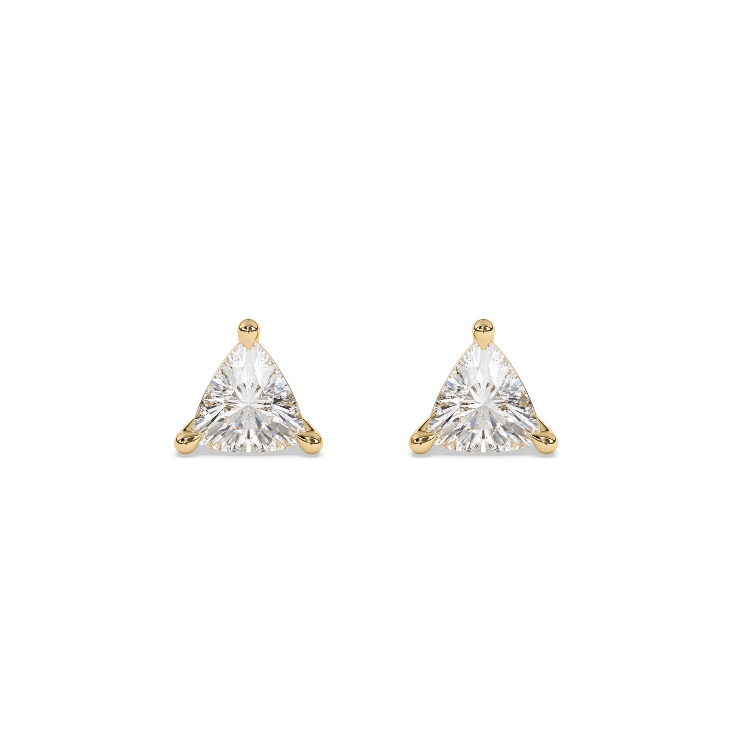 Trillion Lab Diamond Earrings