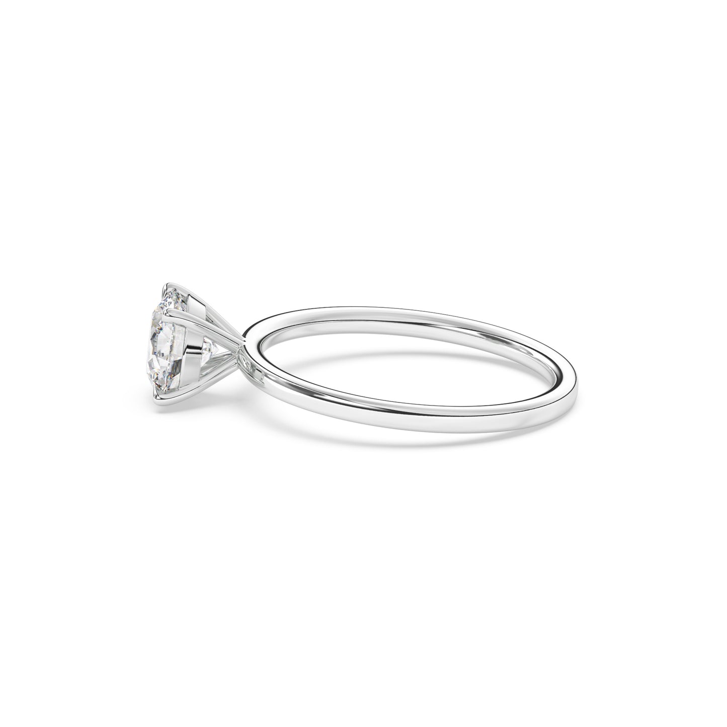 Round Brilliant Lab Diamond Solitaire