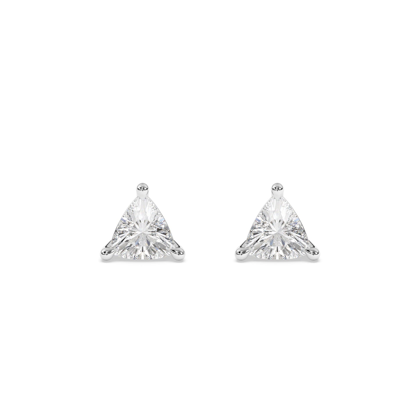 Trillion Lab Diamond Earrings