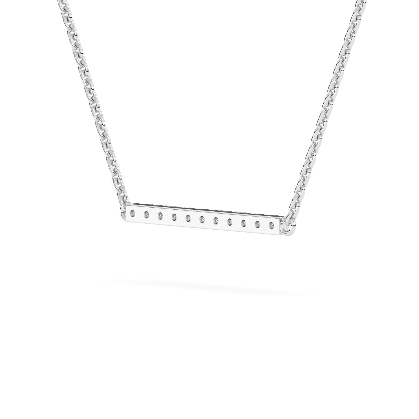 Gold Bar Diamond Pendant