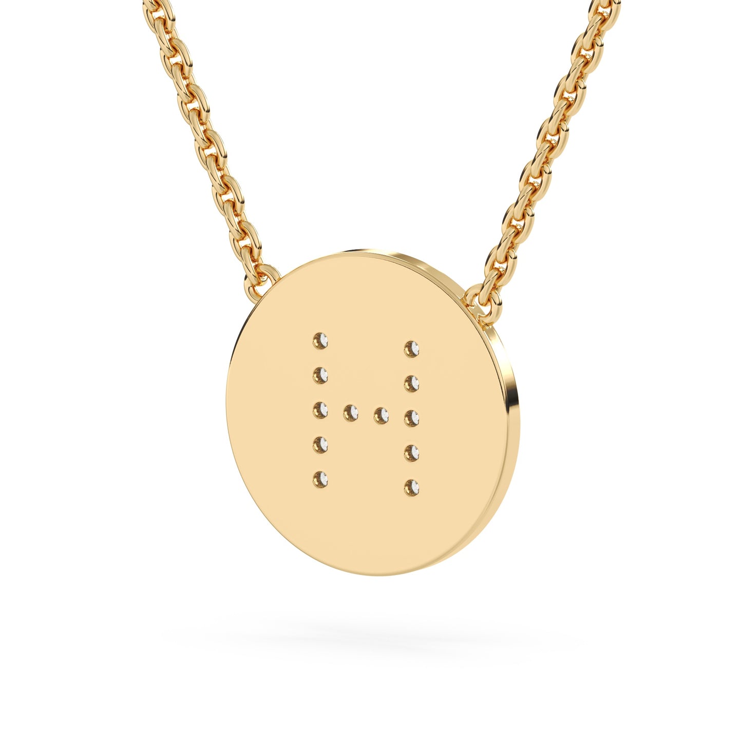 Lab Diamond Letter Pendant