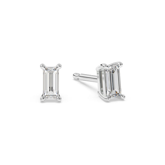 Baguette Lab Diamond Earrings