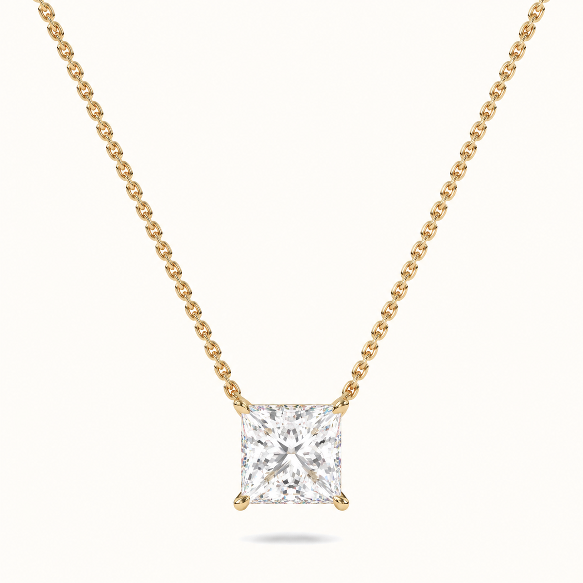 Princess Lab Diamond Pendant