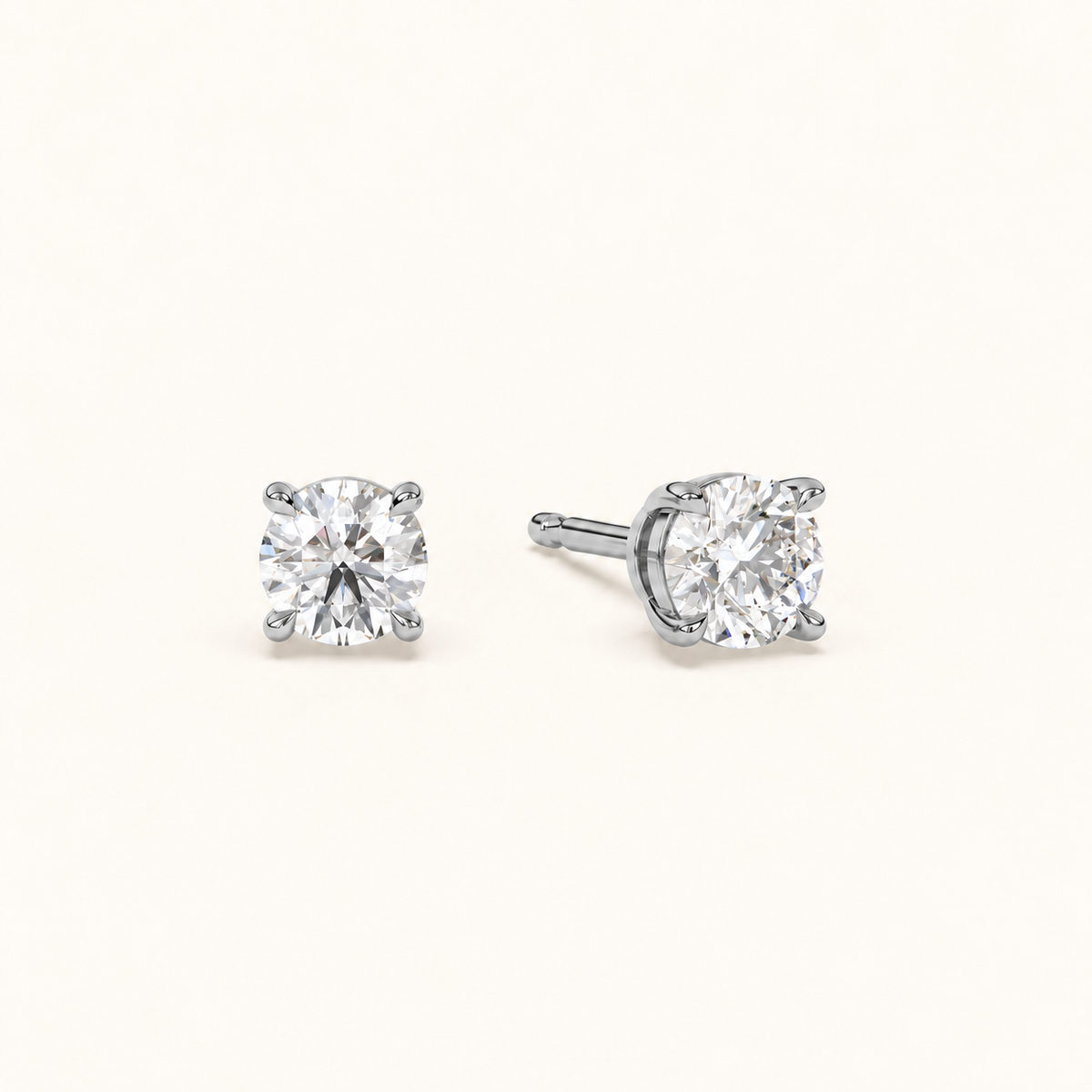 round brilliant studs 1p5 tcw platinum angled