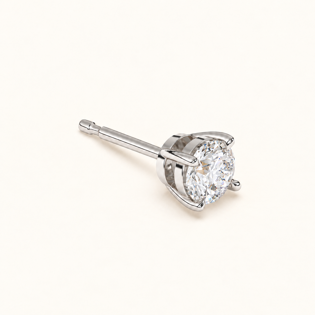 round brilliant studs 1p5 tcw platinum three quarter