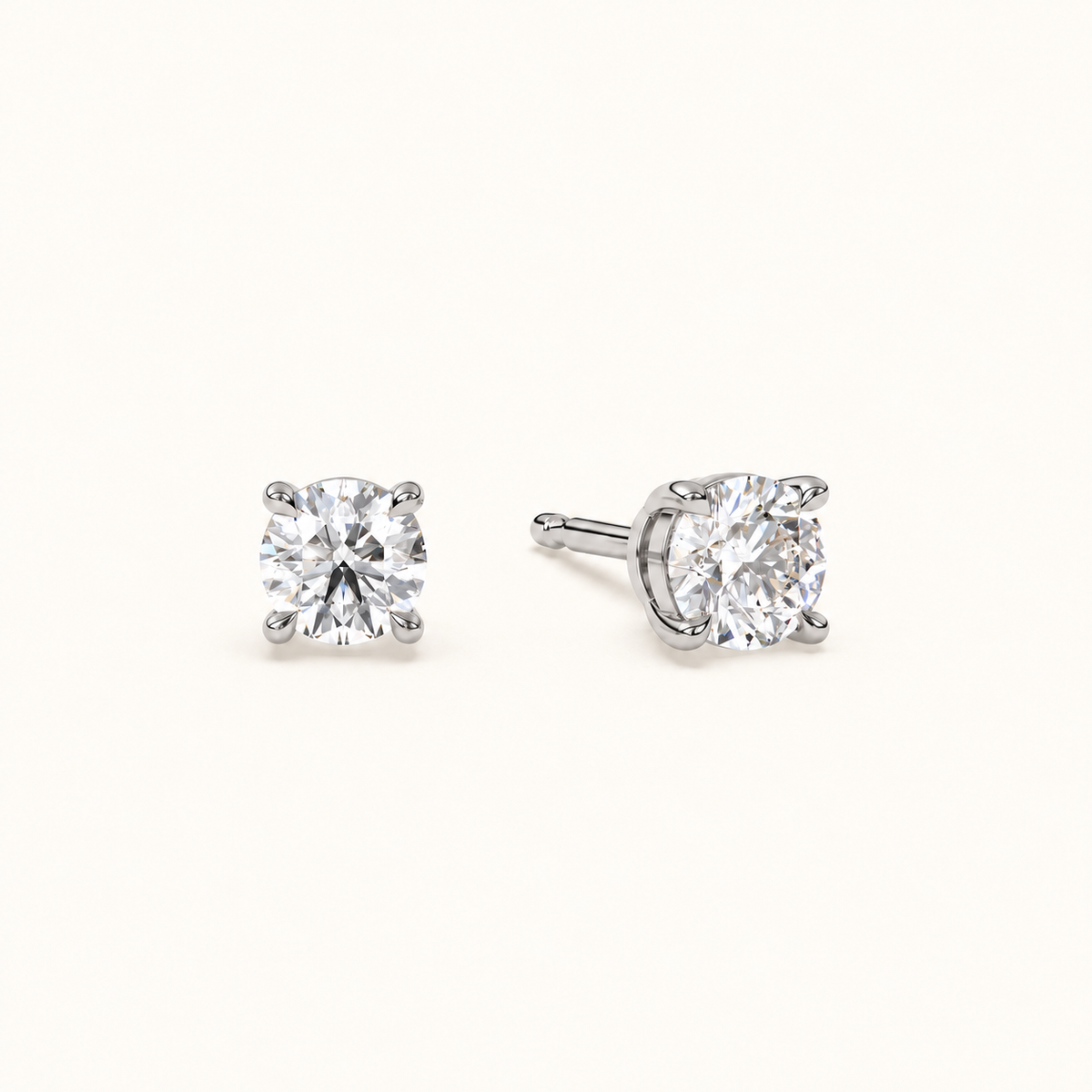round brilliant studs 1p5 tcw white gold angled