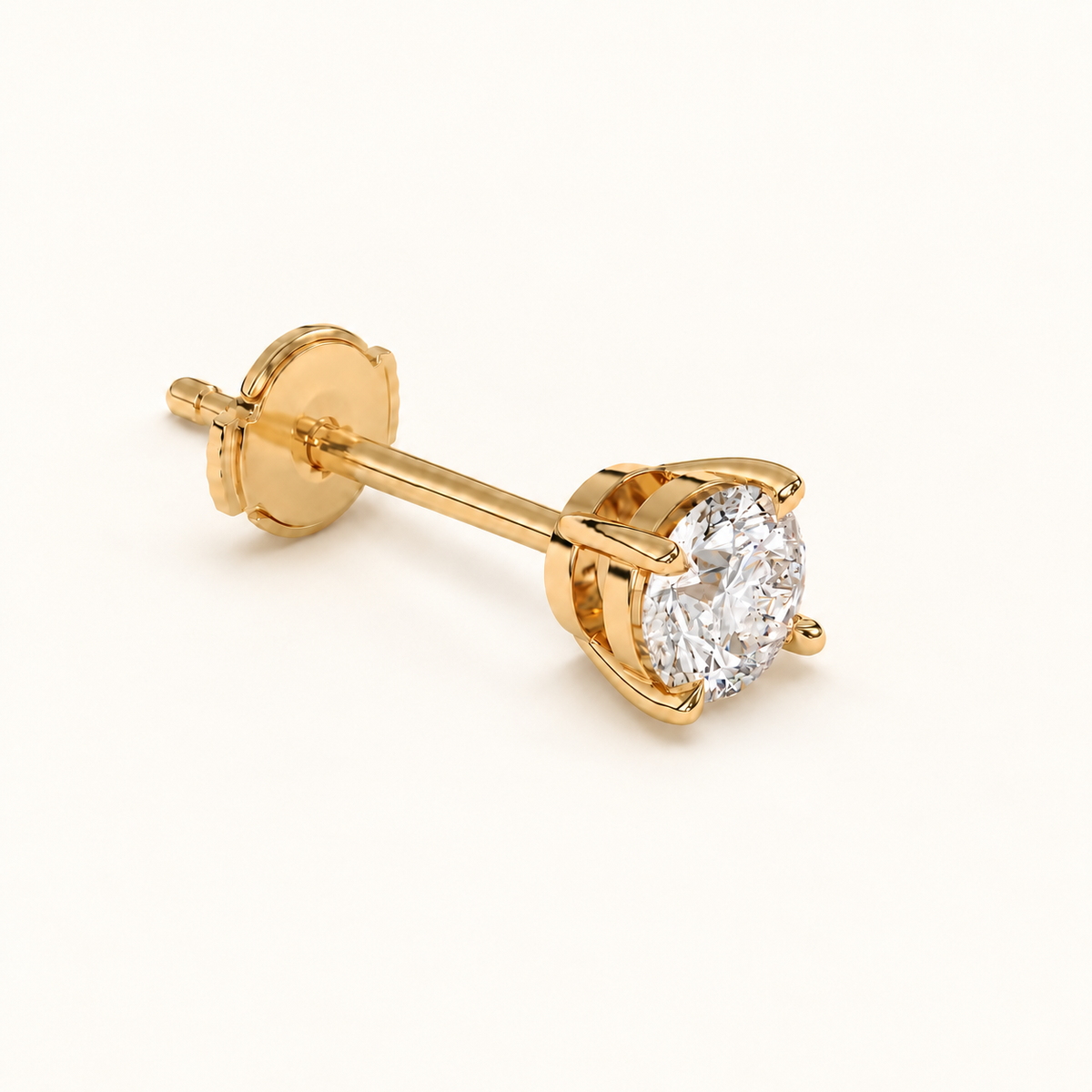 round brilliant studs 1p5 tcw yellow gold alpha back