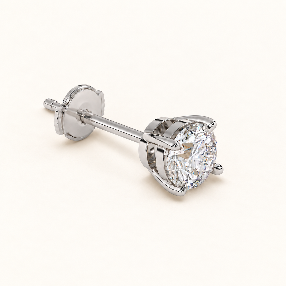 round brilliant studs 2 tcw platinum alpha back